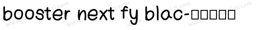 booster next fy blac字体转换